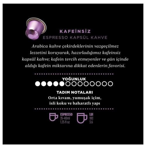 Kahve Dünyası Espresso Süper Karışım Kapsül Paketi 10 Kapsül x 7 Adet
