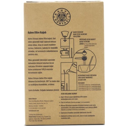 Kahve Dünyası Filtre Kahve Kağıdı No:4 80 li