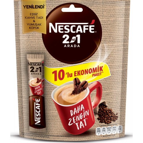 Nescafe 2 in1 10 lu Paket