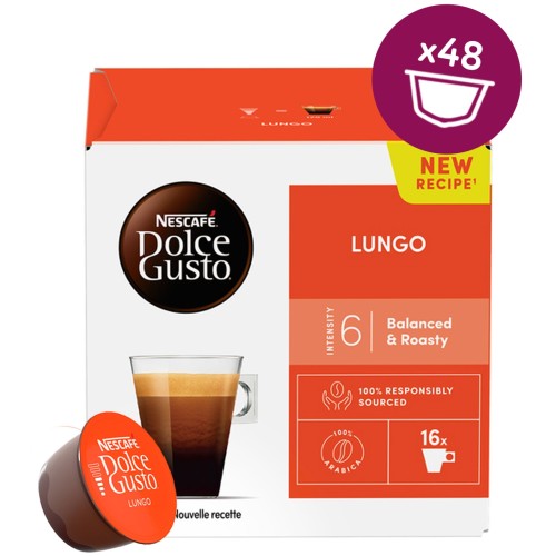 Nescafe Dolce Gusto Coffee Lungo 16 Kapsül x 3 Adet Nescafe Dolce Gusto Coffee Lungo 16 Kapsül x 3 Adet