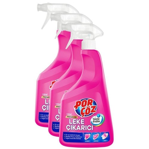 Porçöz Leke Çıkarıcı Sprey 750 ml x 3 Adet