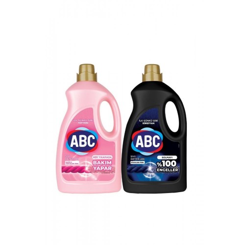 Abc Sıvı Çamaşır Deterjan Narinler ve Siyahlar 2.7 lt x 2 Adet