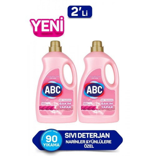 Abc Sıvı Çamaşır Deterjanı Narinler 2700 ml x 2 Adet
