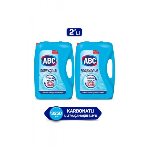 Abc Ultra Çamaşır Suyu Karbonatlı 3250 ml x 2 Adet