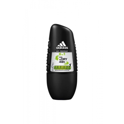 Adidas For Men Rollon Cool & Dry 6 in1 50 ml