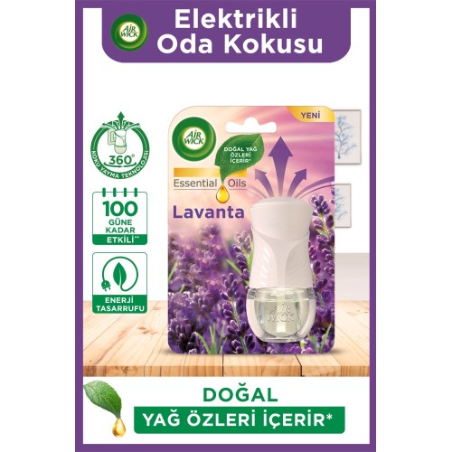 Air Wick Elektrikli Oda Kokusu Cihaz + Yedek Şişe Lavanta