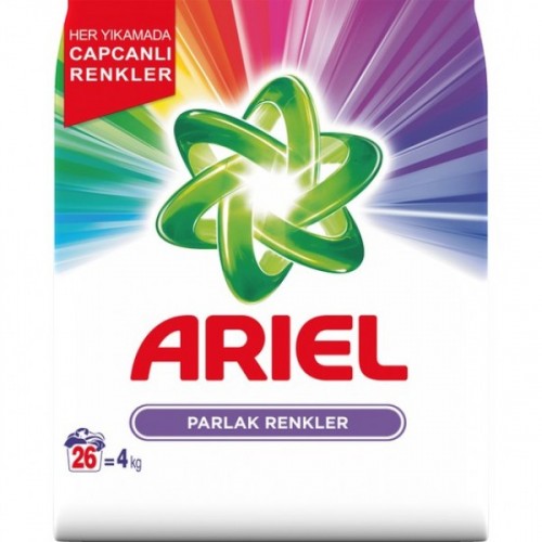 Ariel Toz Çamaşır Deterjanı Parlak Renkler 4 kg
