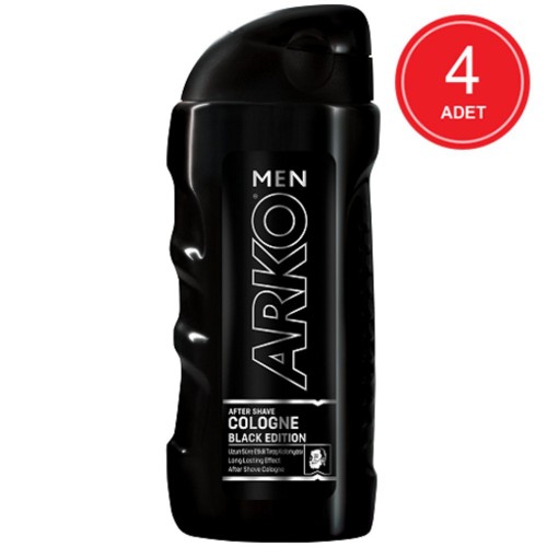 Arko Men Tıraş Kolonyası Black Edition 250 ml x 4 Adet