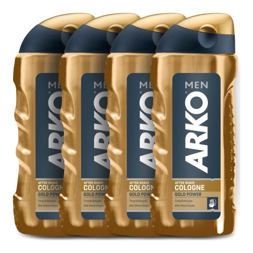 Arko Men Tıraş Kolonyası Gold Power 250 ml x 4 Adet