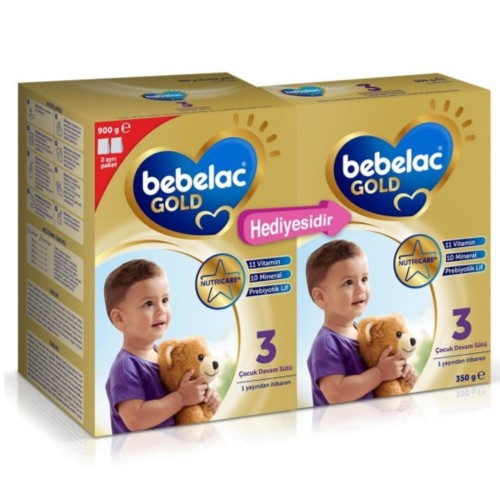 Bebelac Gold 3 Çocuk Devam Sütü 900 gr + 350 gr