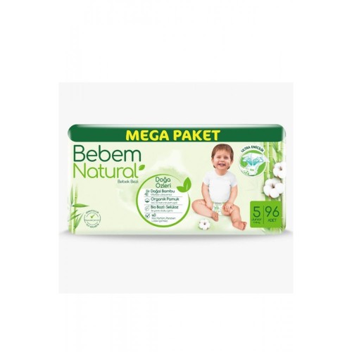 Bebem Natural Bebek Bezi Mega Fırsat Paketi Junior 5 No 96 lı