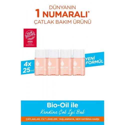 Bio-Oil Skincare Oil Cilt Bakım Yağı 25 ml x 4 Adet