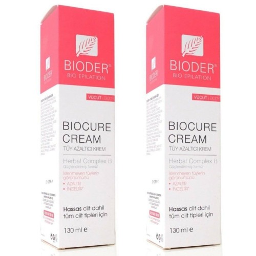 Bioder Biocure Tüy Azaltıcı Vücut Kremi 130 ml x 2 Adet