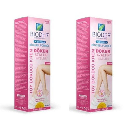 Bioder Normal Ciltler Tüy Dökücü Krem 100 ml x 2 Adet