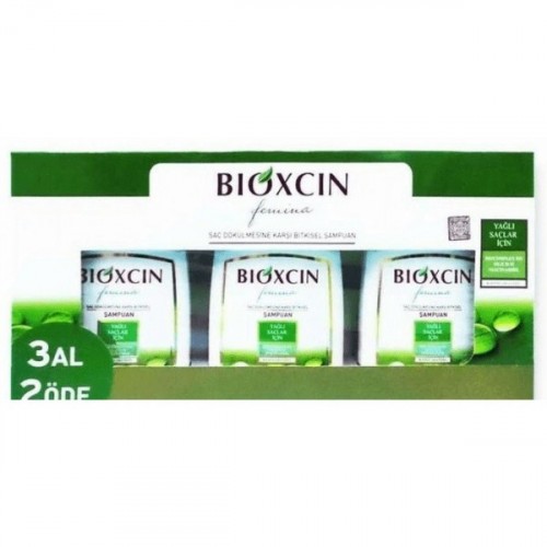 Bioxcin Femina 3 Al 2 Öde Şampuan 300 ml (Yağlı Saçlar için)
