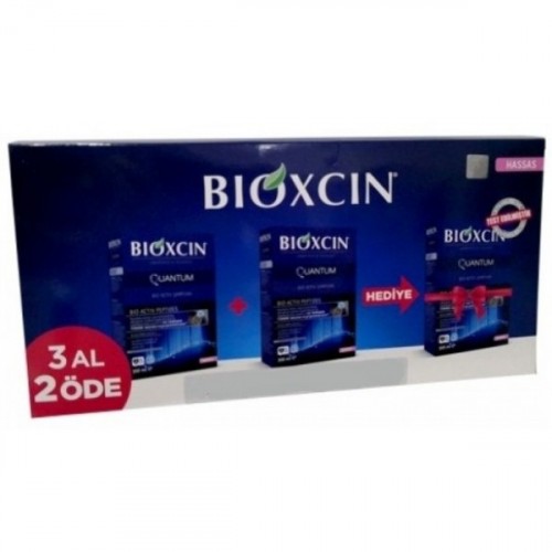 Bioxcin Quantum Bio-Activ Hassas Saç Tipi Şampuan 3 Al 2 Öde 3x300 ml