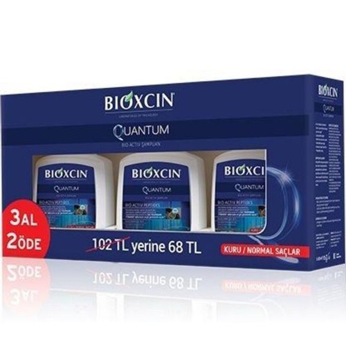 Bioxcin Quantum Kuru ve Normal Saçlar Şampuan 3 Al 2 Öde 3x300 ml