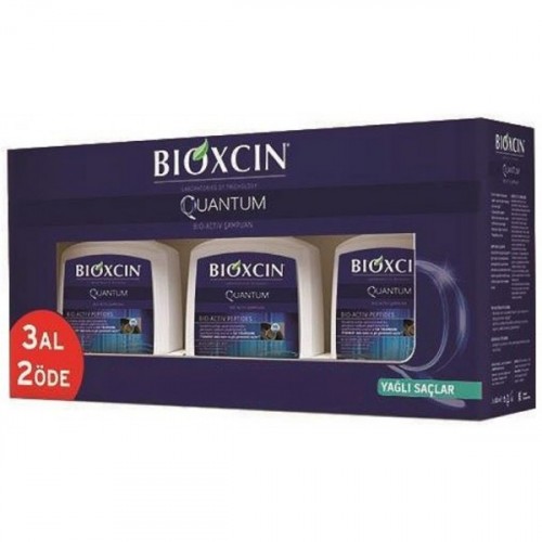 Bioxcin Quantum Yağlı Saçlar Şampuan 3 Al 2 Öde 3x300 ml