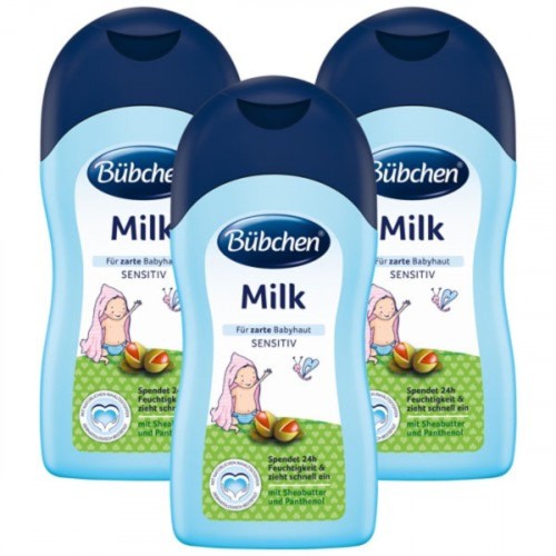 Bübchen Bebek Nemlendirici Süt 400 ml x 3 Adet