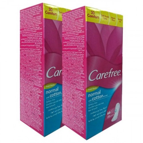 Carefree Cotton Fresh Parfümsüz Günlük Ped 20 li x 2 Adet