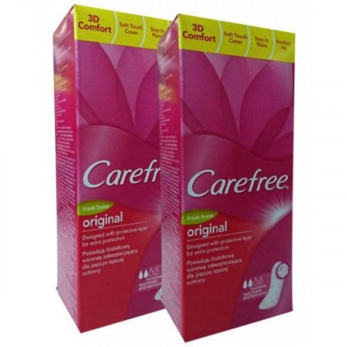 Carefree Plus Original Fresh Parfümlü Günlük Ped 20 li x 2 Adet