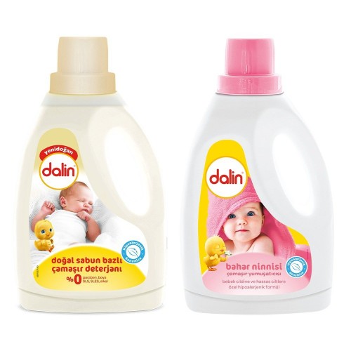 Dalin Doğal Sabun Bazlı Deterjan + Yumuşatıcı Bahar Ninnisi 1500 ml