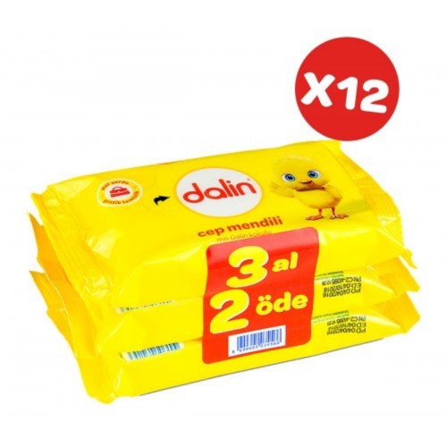 Dalin Islak Cep Mendili 15 li x 36 Adet