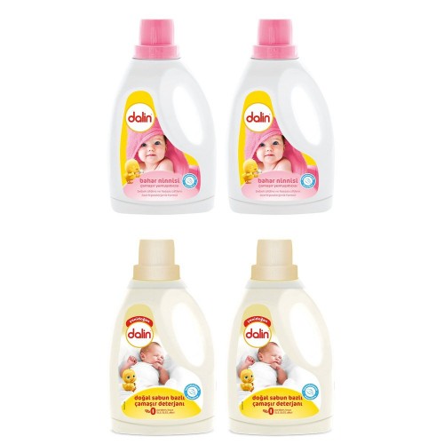 Dalin Sabun Bazlı Deterjan + Yumuşatıcı Bahar Ninnisi 1500 ml x 2 Adet