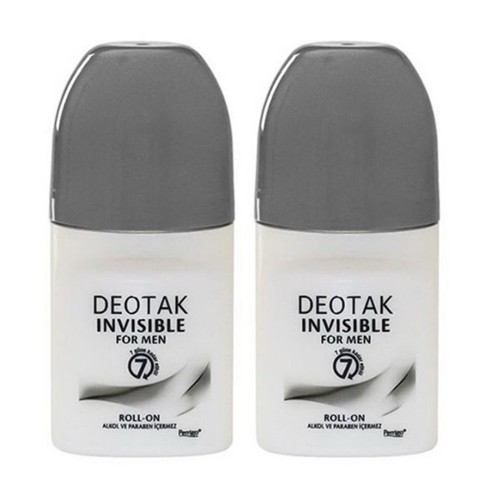 Deotak Invisible For Men Roll-On Deodorant 35 ml x 2 Adet