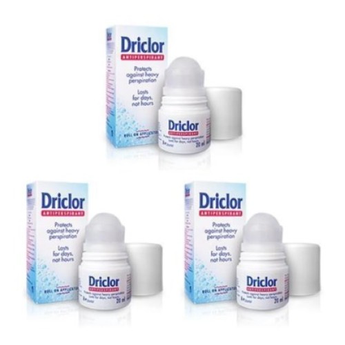 Driclor Anti Perspirant Roll On 20 ml x 3 Adet