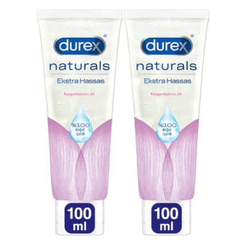 Durex Naturals Ekstra Hassas Kayganlaştırıcı Jel 100 ml x 2 Adet