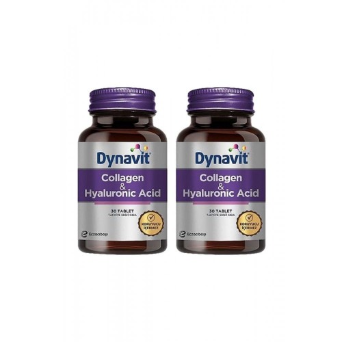 Dynavit Collagen & Hyaluronic Acid 30 Tablet x 2 Adet