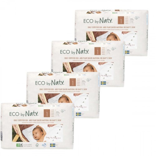 Eco By Naty Bebek Bezi Yenidoğan 1 Beden 25 li x 4 Adet