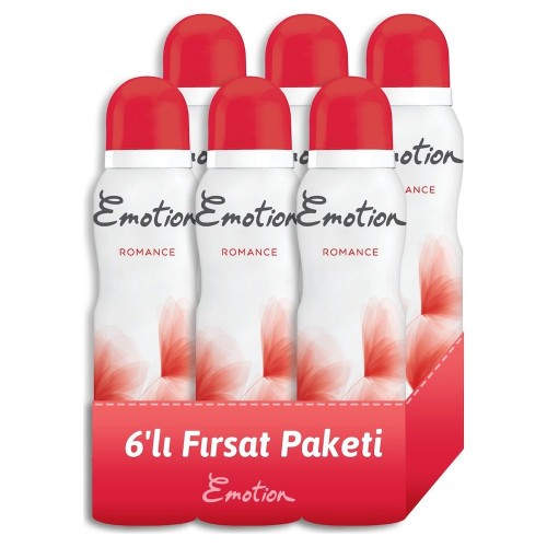 Emotion Romance 150 ml Kadın Deodorant x 6 Adet