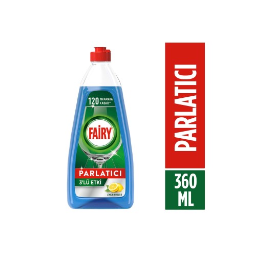 Fairy Bulaşık Makinesi Parlatıcısı 3 lü Etki Limon Kokulu 360 ml