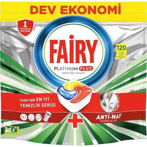 Fairy Platinum Plus Bulaşık Makinası Deterjanı Kapsül 120 li