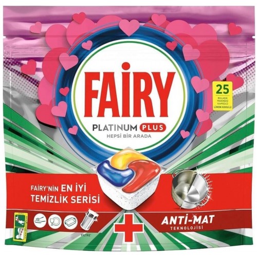 Fairy Platinum Plus Bulaşık Makinesi Deterjanı Tablet 25 li