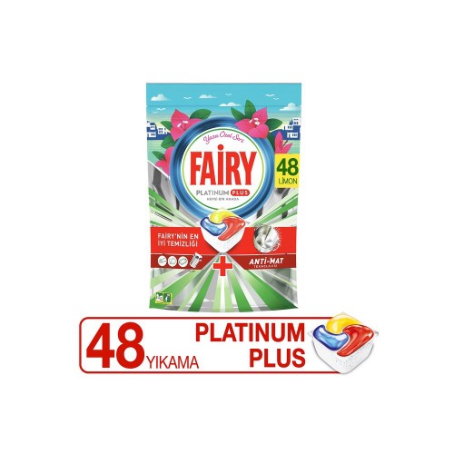 Fairy Platinum Plus Yaza Özel Bulaşık Makinası Kapsülü 48 li