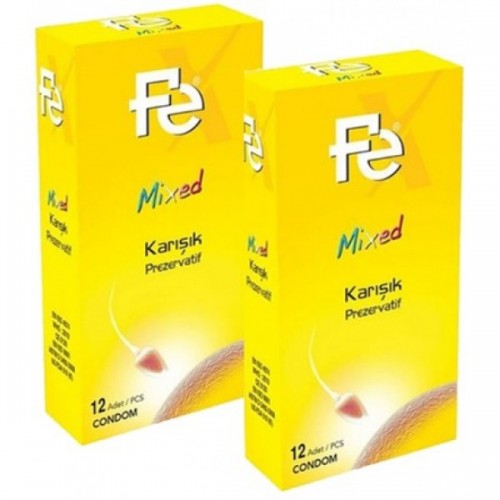 Fe Mixed Karışık Prezervatif 12 li x 2 Adet