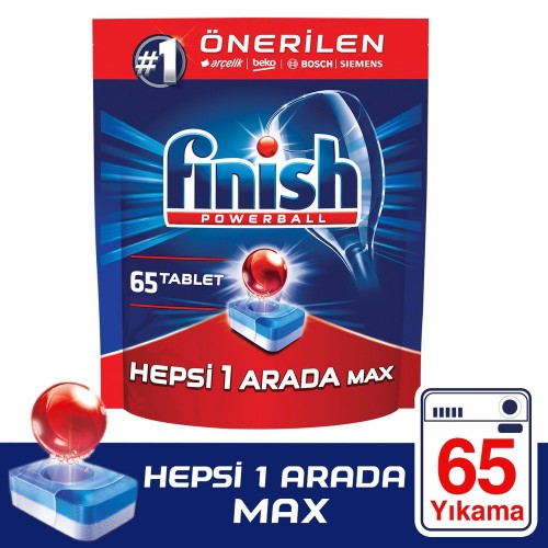 Finish Hepsi Bir Arada Bulaşık Makinesi Tableti 65 li