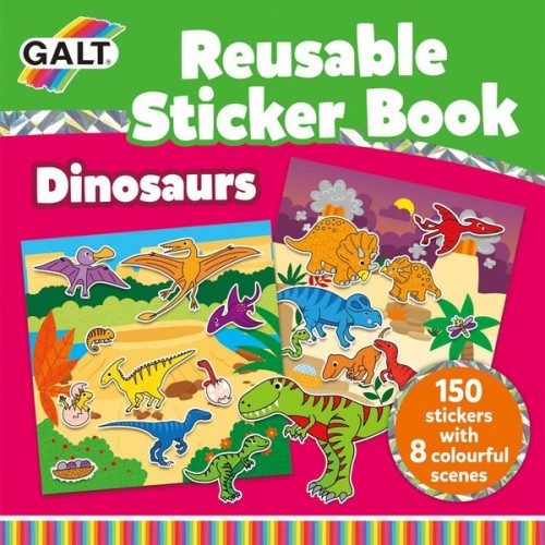 Galt Reusable Sticker Book - Dinosaurs 3 Yaş+