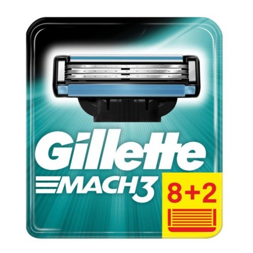 Gillette Mach3 Yedek Tıraş Bıçağı 8+2 10 lu
