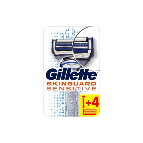 Gillette Skinguard Tıraş Makinesi + 4 lü Yedek Tıraş Bıçağı