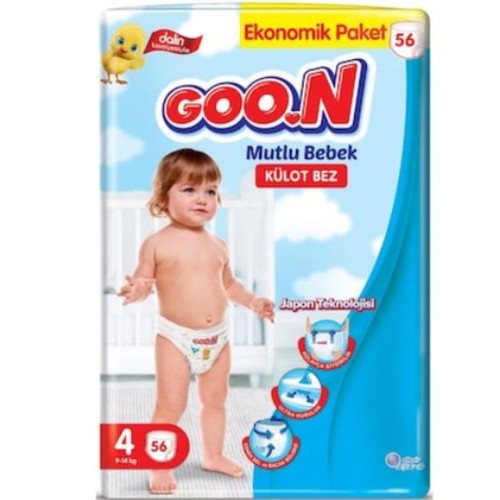 Goon Mutlu Bebek Külot Bez Ekonomik Paket 4 Beden 56 Adet