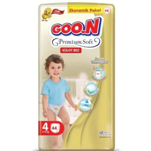 Goon Premium Soft Külot Bez Ekonomik Paket 4 Beden 44 Adet