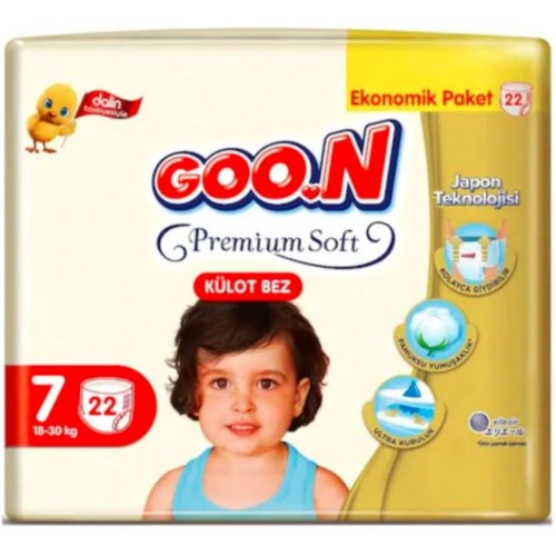 Goon Premium Soft Külot Bez Ekonomik Paket 7 Beden 22 Adet