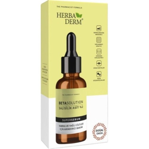 Herbaderm Superserum Salisilikasit Akneli ve Yağlı Cilt Serumu 30 ml