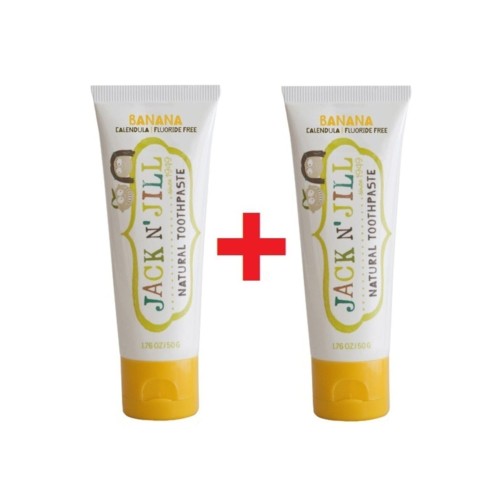 Jack N Jill Doğal Muz Aromalı Diş Macunu 50 gr x 2 Adet