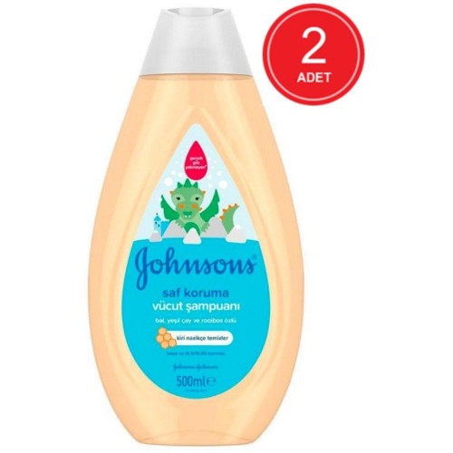 Johnsons Baby Saf Koruma Saç & Vücut Şampuanı 500 ml x 2 Adet