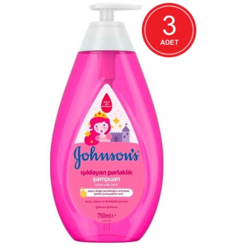 Johnsons Şampuan Işıldayan Parlaklık Serisi 750 ml x 3 Adet